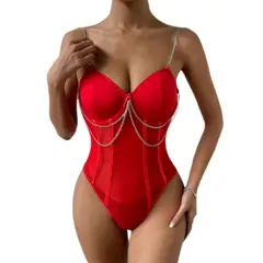 BAPU - Body corset de tiras con cadenas copa con arco