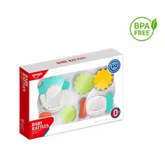 KIDSHOP - Set Kit De Mordedores Y Sonajeros X 4 Unidades He0152_.