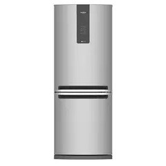 WHIRLPOOL - Nevera No Frost Congelador Inferior 450 Litros Gris