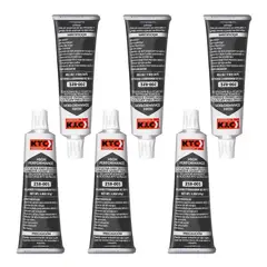 KTC - Set X6 Silicona Ultra Grey 85Gr Sellador Adhesivo juntas