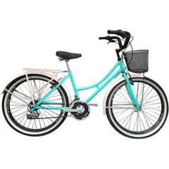 SFORZO - Bicicleta Playera Rin 26 18 Cambios Verde