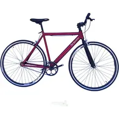 SFORZO - Bicicleta urbana fixed rin 700 - vinotinto Talla L