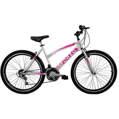 SFORZO - Bicicleta Niña Rin 24 18 Cambios Doble Pared Blanco-