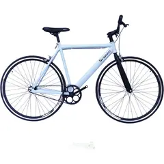 SFORZO - Bicicleta urbana fixed rin 700 - blanca Talla S