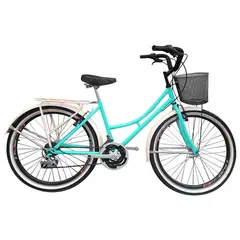 SFORZO - Bicicleta Playera Rin 24 18 Cambios Verde