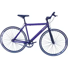 SFORZO - Bicicleta urbana fixed rin 700 - morado Talla S