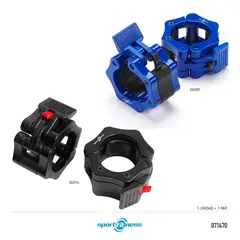 SPORTFITNESS - COLLARINES PLASTICOS PBARRAS OLIMPICAS-SPORT FITNESS AZUL