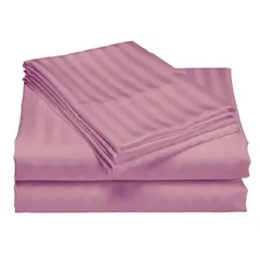 GENERICO - Juego de Sábanas Bella Home Semi Doble 120x190x30 Palo De Rosa