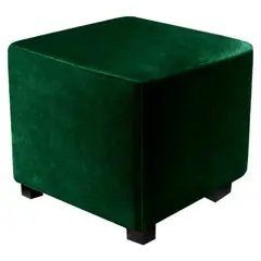 DISEÑOS RAMONA'S - Puff Decorativo 40x40 Verde Militar Tela