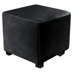 DISEÑOS RAMONA'S - Puff Decorativo 40x40 Negro Tela
