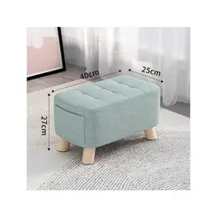 DISEÑOS RAMONA'S - Puff Posa Pie Con Bolsillo Menta