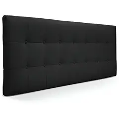 DISEÑOS RAMONA'S - Cabecero Semidoble 120x60 Cuadros Negro Tela