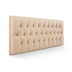 DISEÑOS RAMONA'S - Cabecero Semidoble 120x60 Rombos Beige Sintético