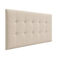 DISEÑOS RAMONA'S - Cabecero Semidoble 120x60 Cuadros Beige Tela
