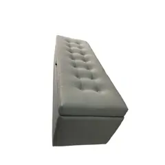 DISEÑOS RAMONA'S - Puff Baúl Con Divisiones 120x40 Gris