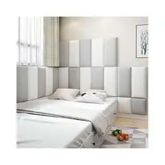 DISEÑOS RAMONA'S - Paneles Anticolisión Setx5 Blanco y Gris Sintético