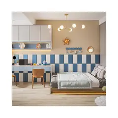 DISEÑOS RAMONA'S - Paneles Anticolisión Setx5 Blanco y Azul Sintético