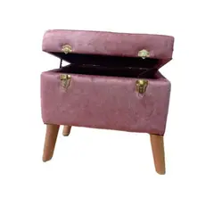 DISEÑOS RAMONA'S - Puff Baúl Maleta 60x40 Rosa