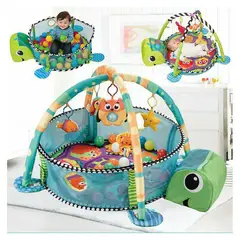 BEBESITOS - Gimnasio corral piscina de pelotas tortuga colchoneta