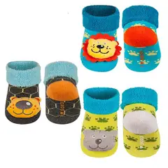 BABY KDS - Set medias sonajero x 3 para niño / bebe - multicolor