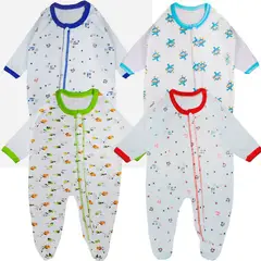BABY KDS - Set mamelucos para bebe niño x4 glotoncitos - multicolor