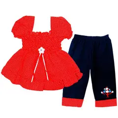 BABY KDS - Conjunto para niña glotoncitos - rojo