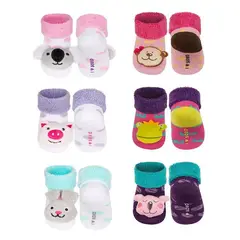 BABY KDS - Set medias sonajero x 6 para niña / bebe - multicolor