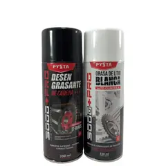 GENERICO - Kit Cuidado Cadena Grasa Blanca De Litio Desengrasante.