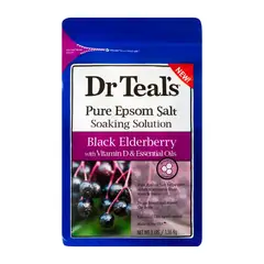 DR TEAL'S - Dr Teals Sal de Epsom Sauco Negro y Vitamina D 3lb
