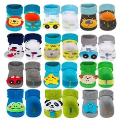 BABY KDS - Set medias sonajero x 12 para niño / bebe - multicolor