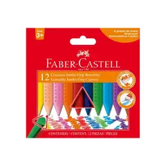 FABER CASTELL - Crayones De Cera Jumbo X 12 Uds