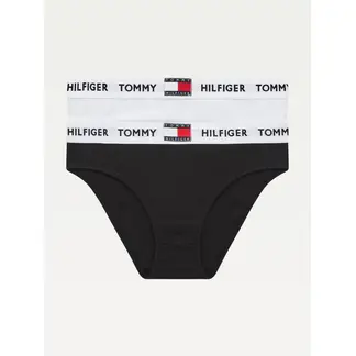 TOMMY HILFIGER - Pack De 2 Braguitas Tommy 85 Con Inscripción Niña Azul Hilfiger