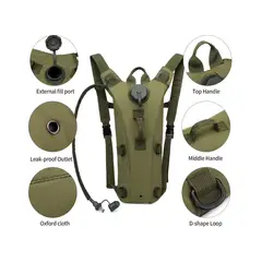 DISTRIBUCIONES GUZ SAS - Mochila Morral bolsa de agua militar de 3L3.0 Lts