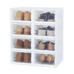 GENERICO - Caja Organizadora De Zapatos Modular Por 6 Unidades