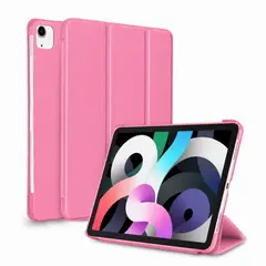 GENERICO - Estuche Protector Smart Case Para Ipad Air 11 Chip M2 Y M3 2024 Y 2025 - Rosado