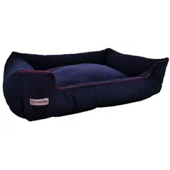 AM MASCOTAS - Cama acolchada luxury - super - azul oscuro