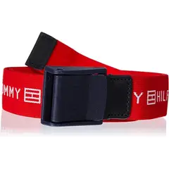 TOMMY HILFIGER - Cinturón De Niño Tejido Trenzado Con Logo Naranja