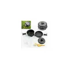 GENERICO - Kit de cocina para camping set de ollas y utensilios cocina