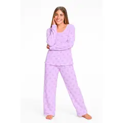 ROMANELLA - Pijama Térmica Alejandra Para Mujer Abierta Con Botones