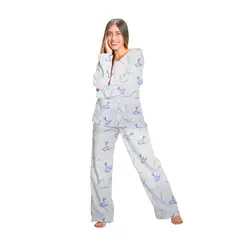 ROMANELLA - Pijama Térmica Alejandra Para Mujer Abierta Con Botones