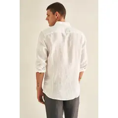 ILOT - CAMISA EN LINO MANGA LARGA AJUSTADA Referencia SH71032