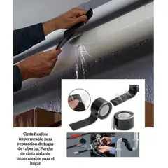GENERICO - Cinta adhesiva de fibra resistente al agua para reparación de fugas