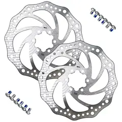 TEKTRO - Juego De 2 Discos Rotor Compatible Con Shimano 160mm 6 T.