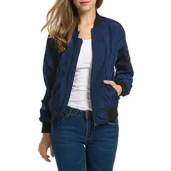 URBAN PLUS - Chaqueta mujer bomber azul hubble.