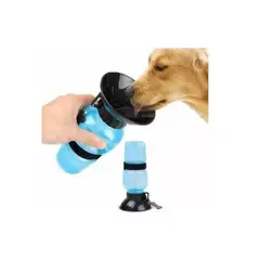 AFM - Bebedero Cono Portatil Para Perros azul o rosado 500ml