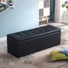DISEÑOS RAMONA'S - Puff Baúl 80x40 Negro