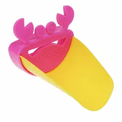 ENFANT'ASY - Extensor de grifo diseño cangrejo rosa y amarillo