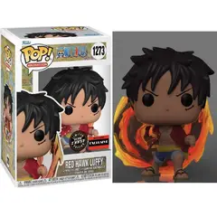 FUNKO - Pop One Piece Red Hawk Luffy Exclusivo Chase # 1273.