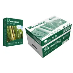REPROGRAF - Resma Oficio Bond 75 gr, 500 Hojas, Caja X 10