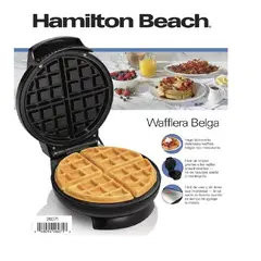 HAMILTON BEACH - Waflera Estilo Belga 26071 Negro.